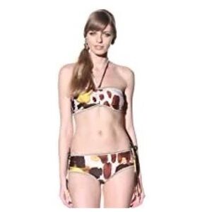Chris Benz Halter Bikini Two Pieces Swimsuit Set Size XL